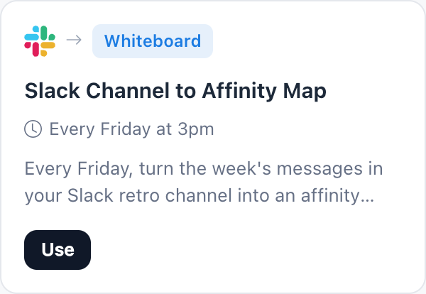 Slack Channel to Affinity Map automation template