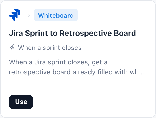 Jira Sprint to Retrospective Board automation template