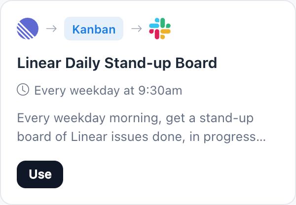 Linear Daily Stand-up Board automation template