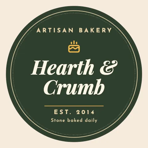 Hearth and Crumb Bakery Logo