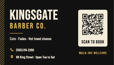 Bold Barbershop Card