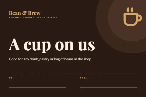 Espresso Cafe Gift Card