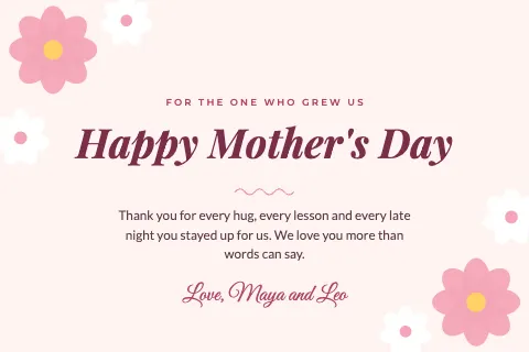Floral Mother's Day Card