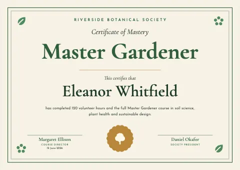 Botanical Master Gardener