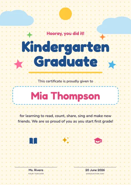 Playful Kindergarten Graduation