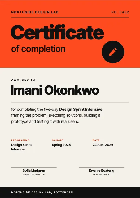 Swiss Design Sprint Graduate