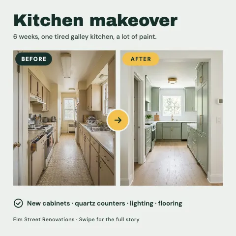 Kitchen Renovation Before and After