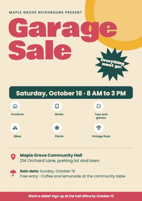 Community Garage Sale