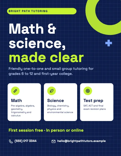 Math and Science Tutoring