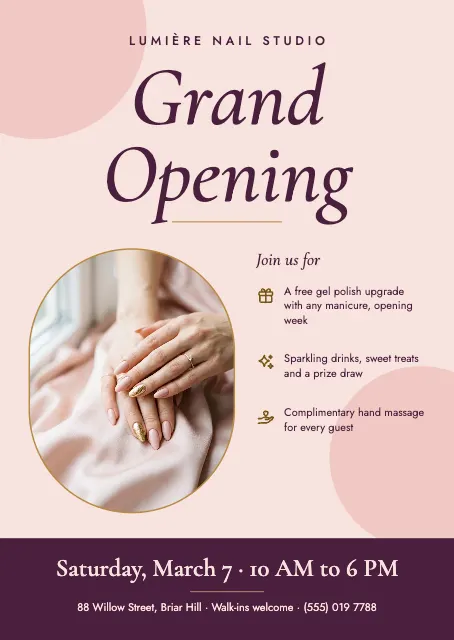 Nail Salon Grand Opening
