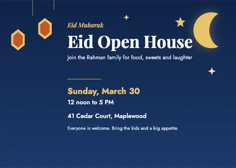 Eid Open House Lanterns