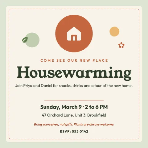 Housewarming Invitation