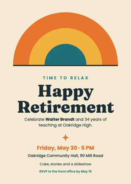 Retirement Party Mid-Century