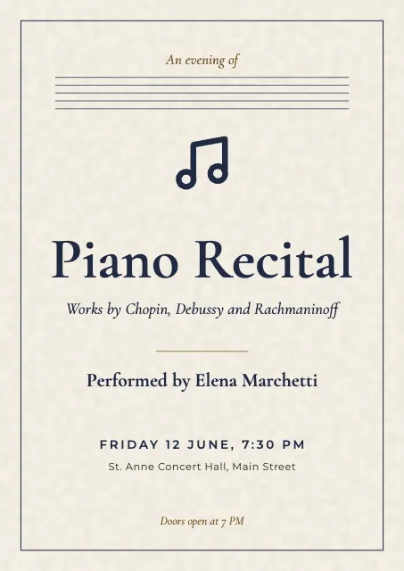 Piano Recital