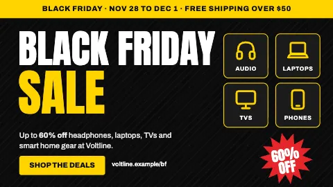 Black Friday Electronics YouTube Ad