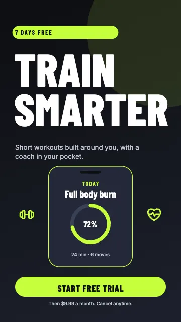 Fitness App Free Trial Story Ad