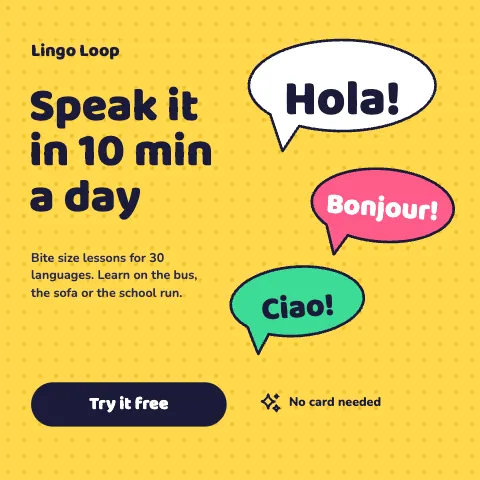 Language App Instagram Ad