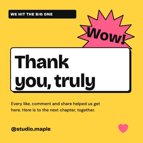 Milestone Thank You