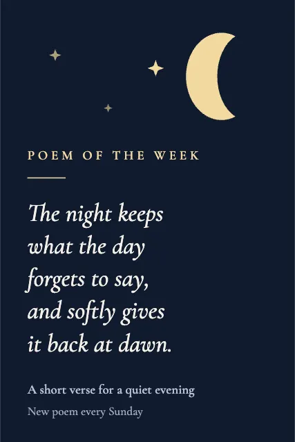 Poem of the Week