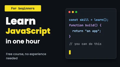 Learn JavaScript Tutorial Thumbnail
