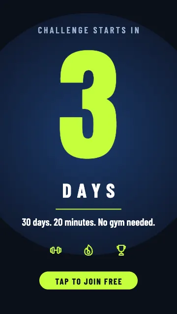 30 Day Fitness Challenge Countdown