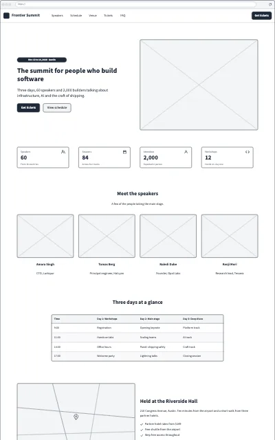 Conference Event Page