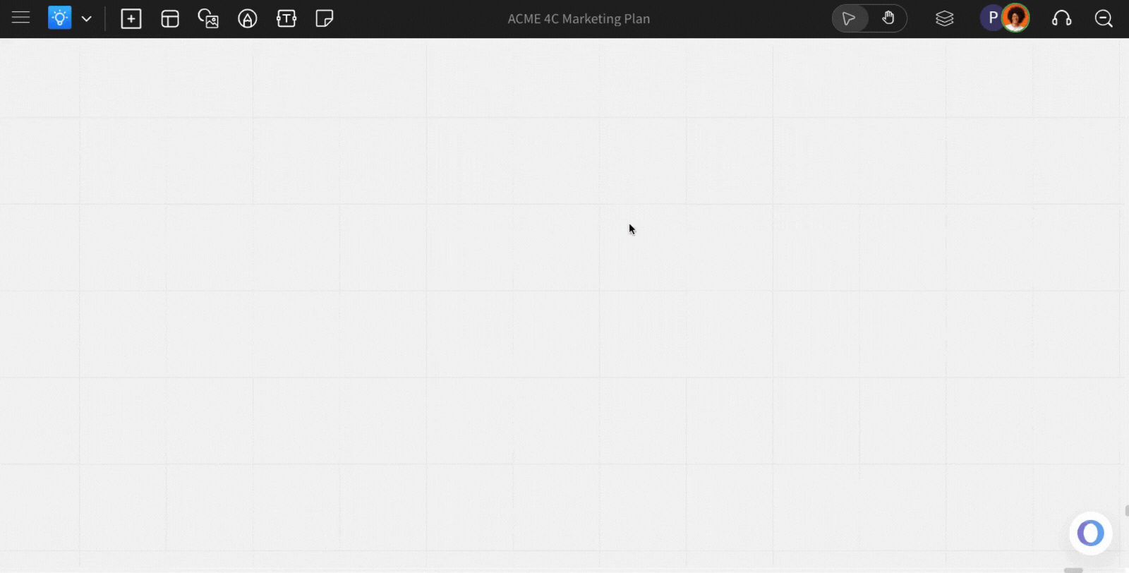 Navigate to plus icon - Finding Components in IdeaBoard