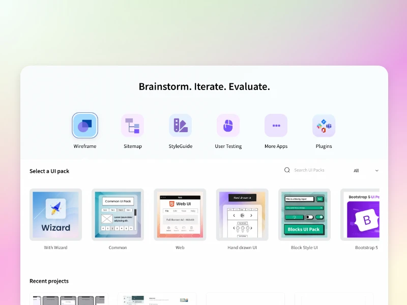 MockFlow New Dashboard