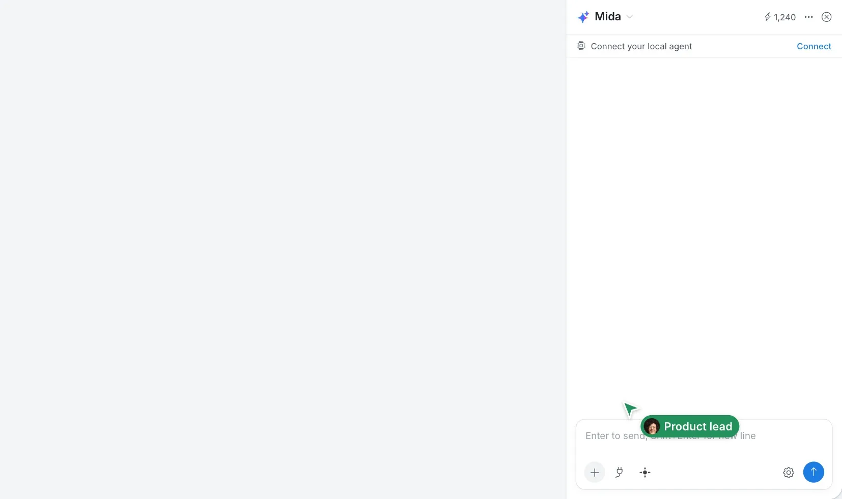 Opening Browse Skills, choosing Brainstorm, applying Emoji Only Mindmap, which shows as a pill above the prompt, and asking Mida for a launch week mind map, which it builds with emoji labels