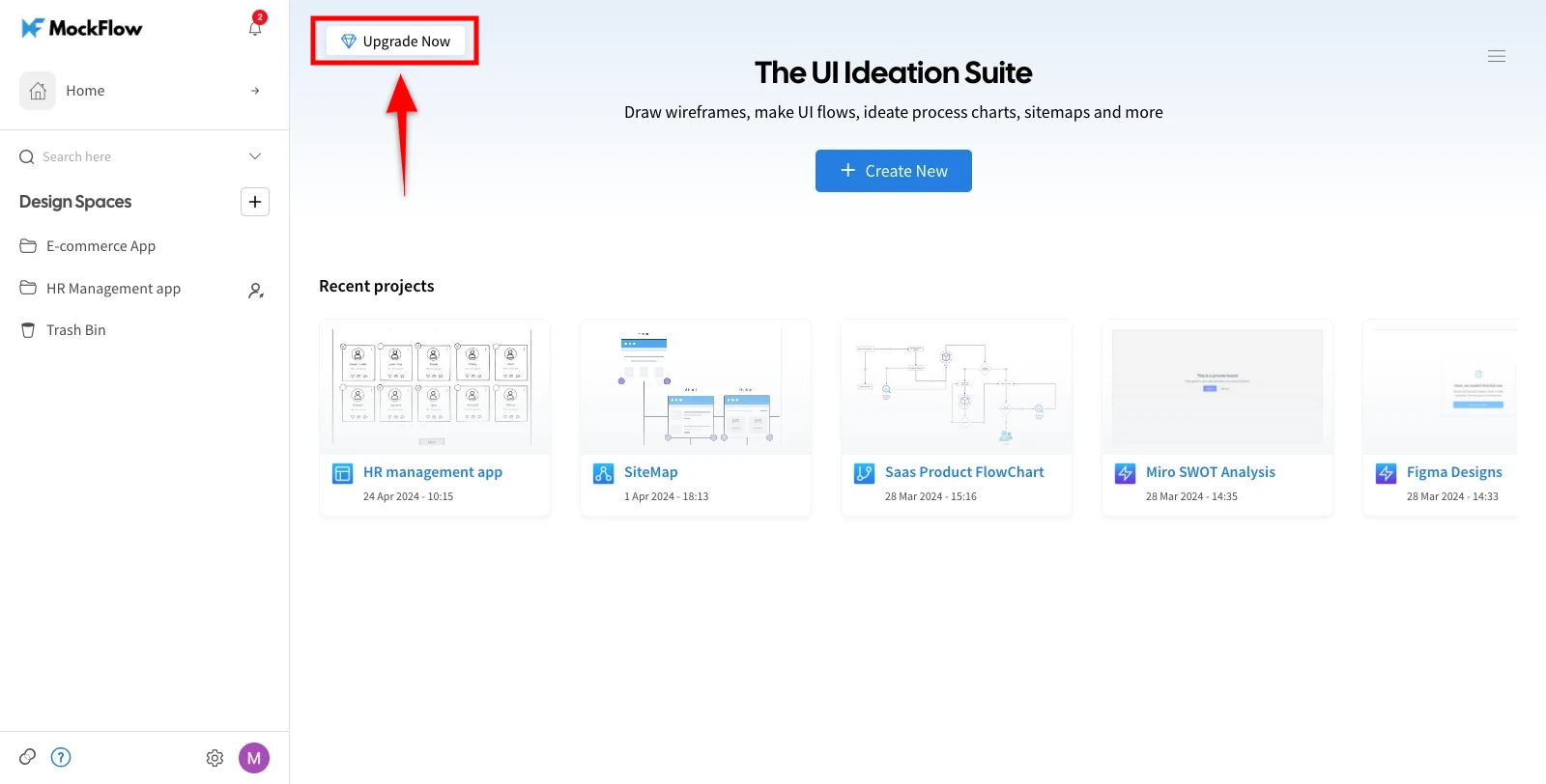 Upgrade MockFlow Account