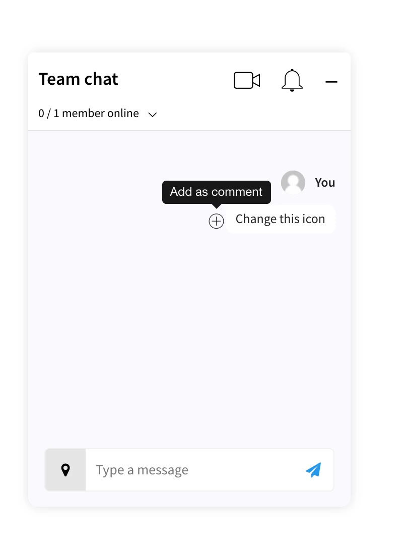 Saving chat messages as comments
