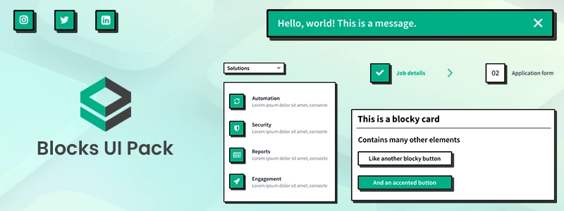 New UI Style for Wireframes: Block UI Pack