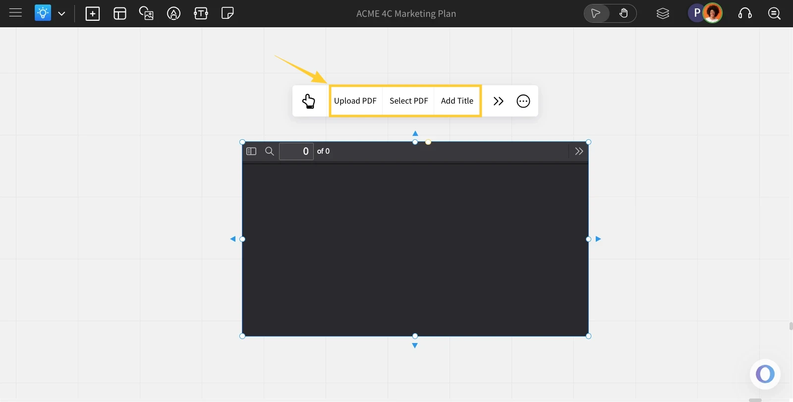 Uploading in PDF Viewer - MockFlow IdeaBoard