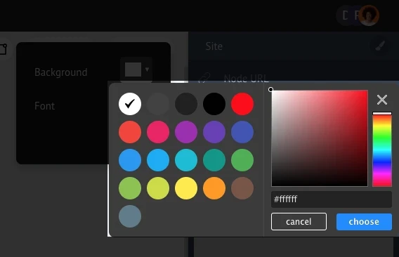 Color picker - MockFlow Sitemap