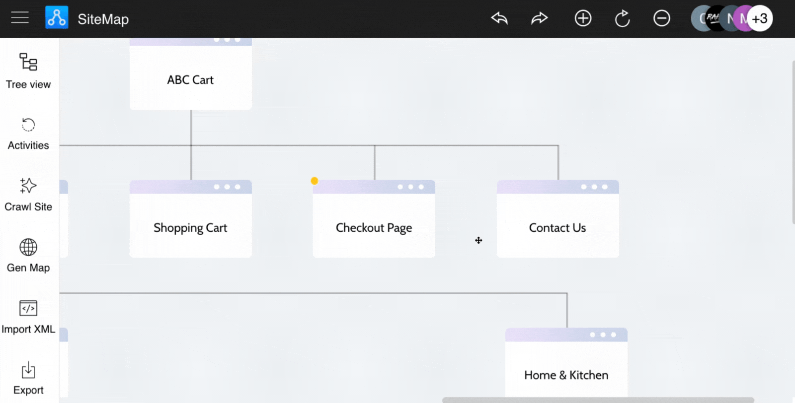 Navigate to attach files in MockFlow Sitemap