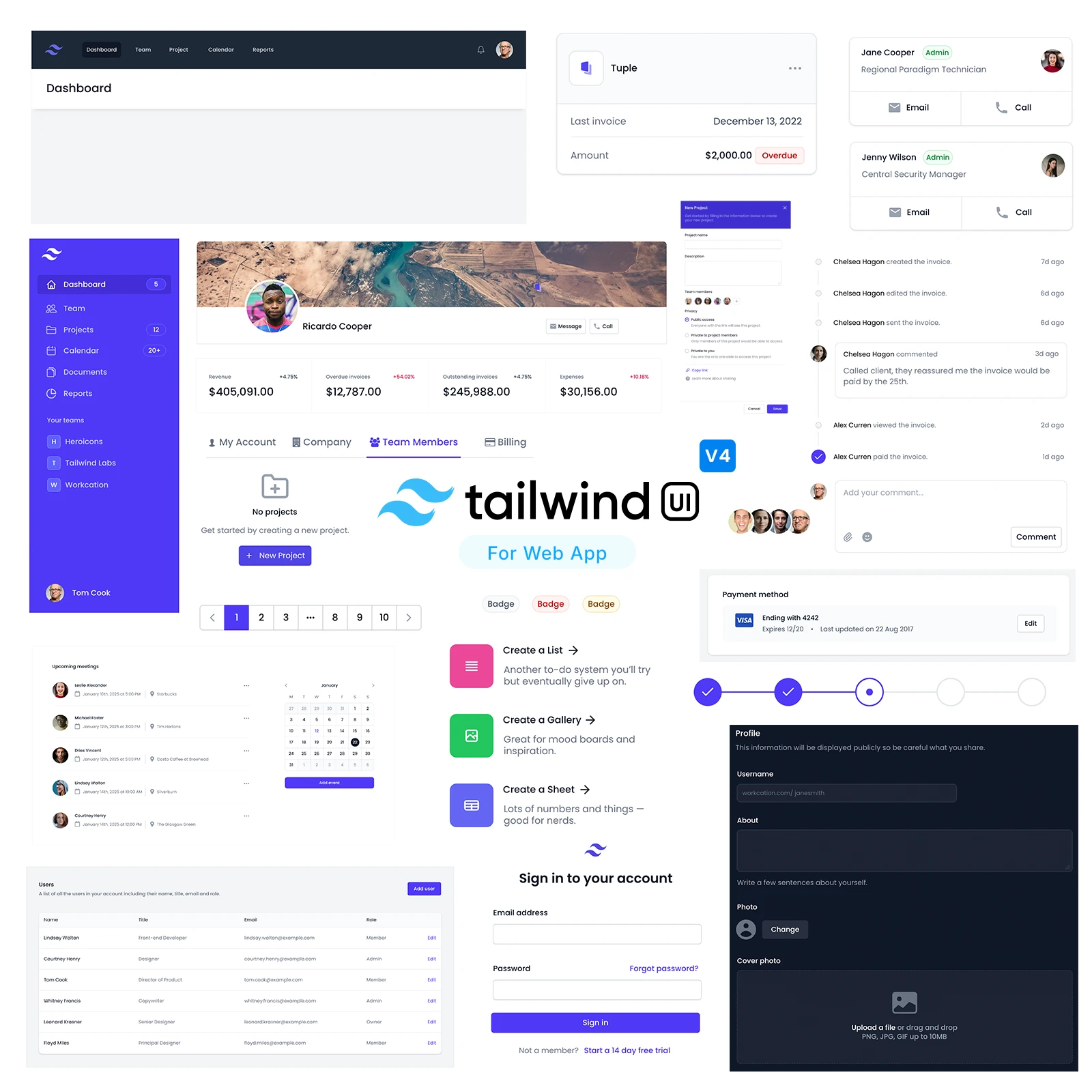 Wireframe UI kit for Tailwind v4 released for websites and webapps