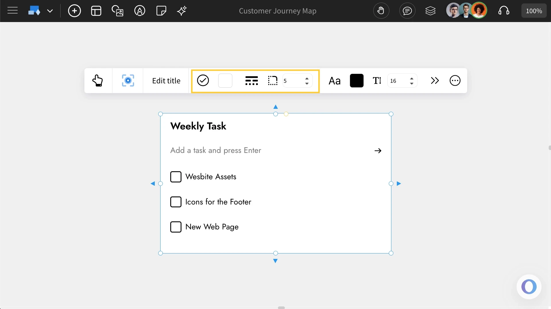 Customizing the Todo Component - MockFlow IdeaBoard