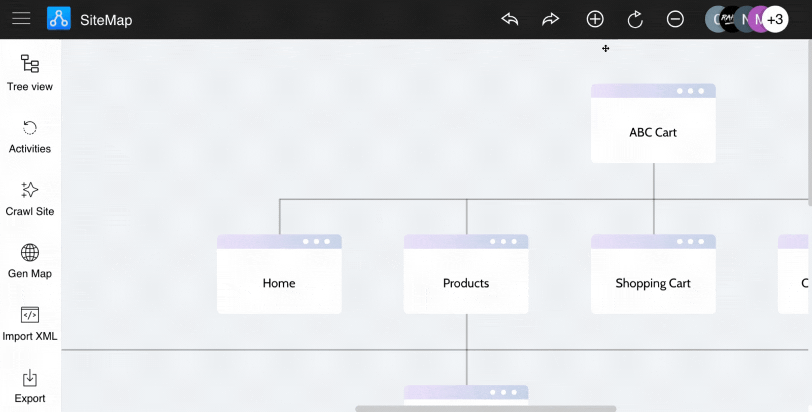Zoom Option in SiteMap editor - MockFlow