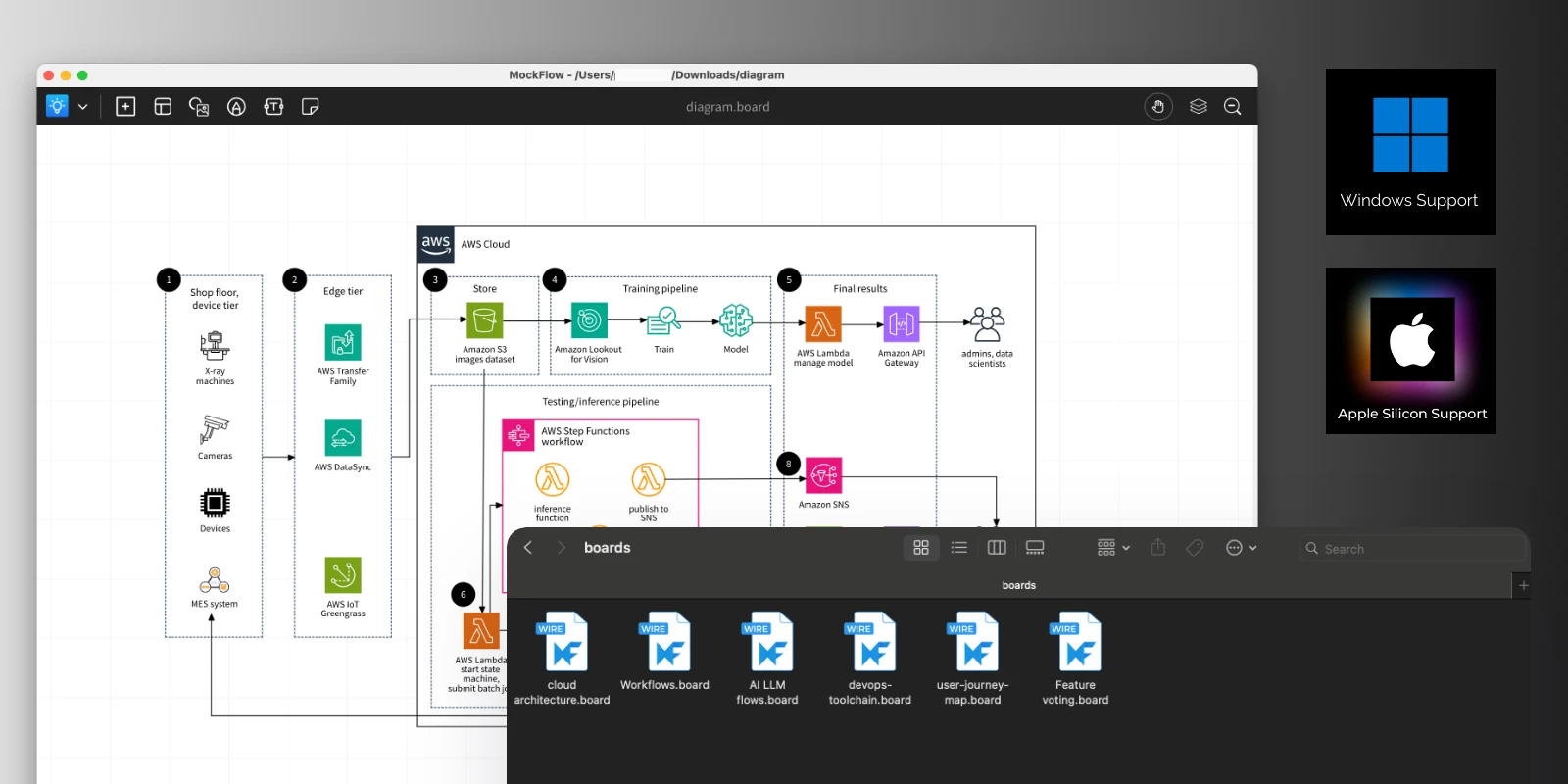 MockFlow Board File mode - makes whiteboard data on-premise and git-integrated