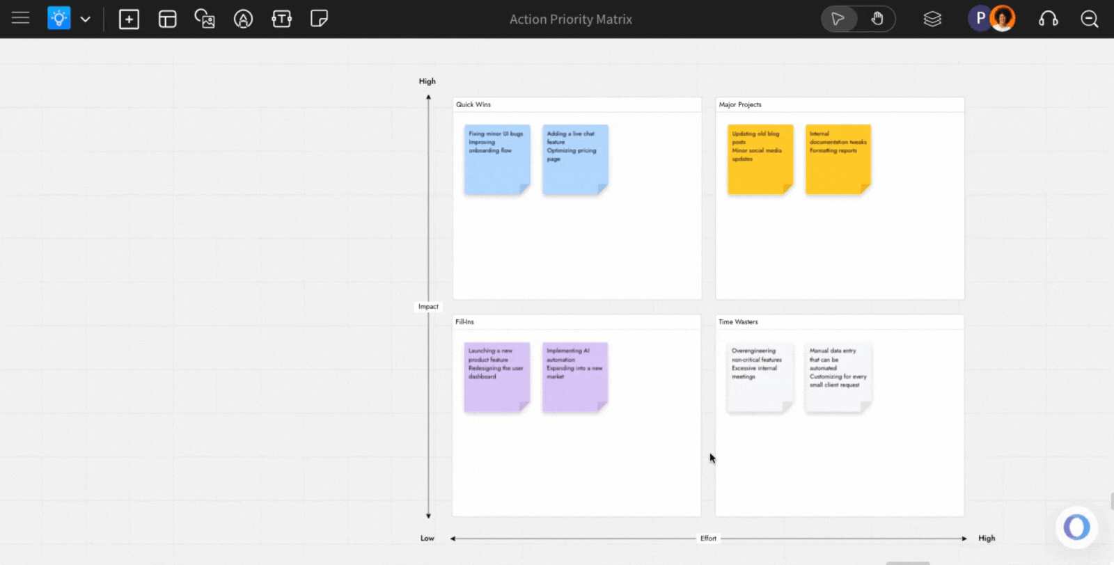 Select toggle board activity - Track team activity in MockFlow IdeaBoard