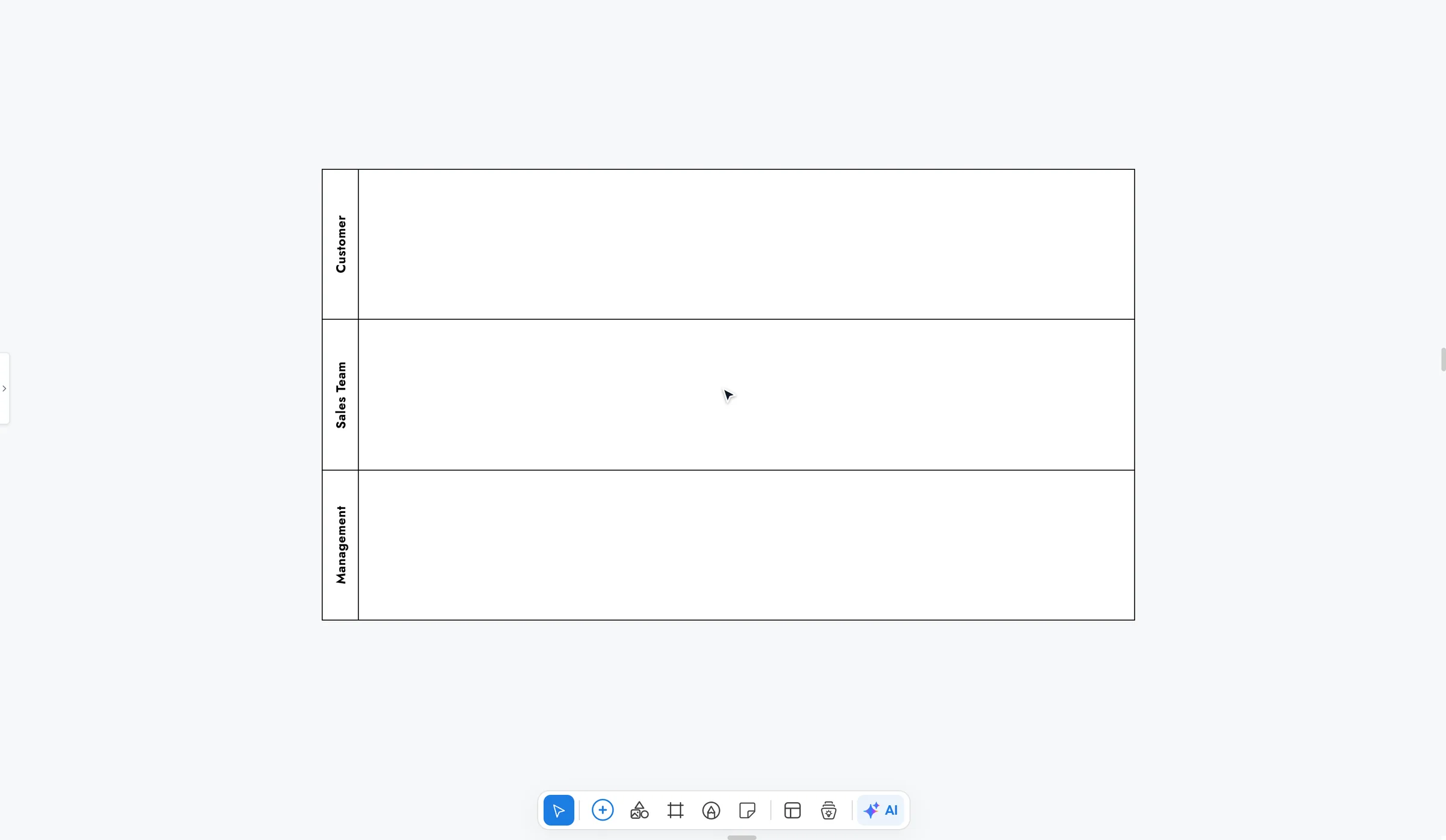 Generating an employee onboarding swimlane across HR, the hiring manager and IT