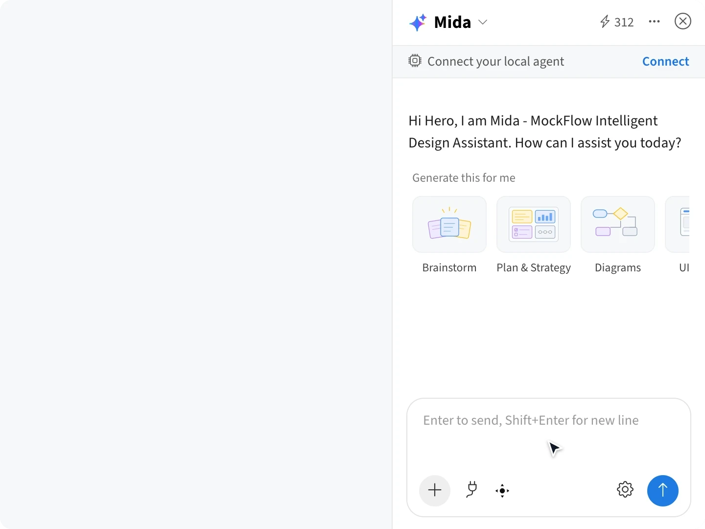 Mida searches the web with Search The Web, builds a sourced Specialty Coffee Trends 2026 mind map on the board, then answers where the cold coffee findings are with a Found on board chip that jumps to the map