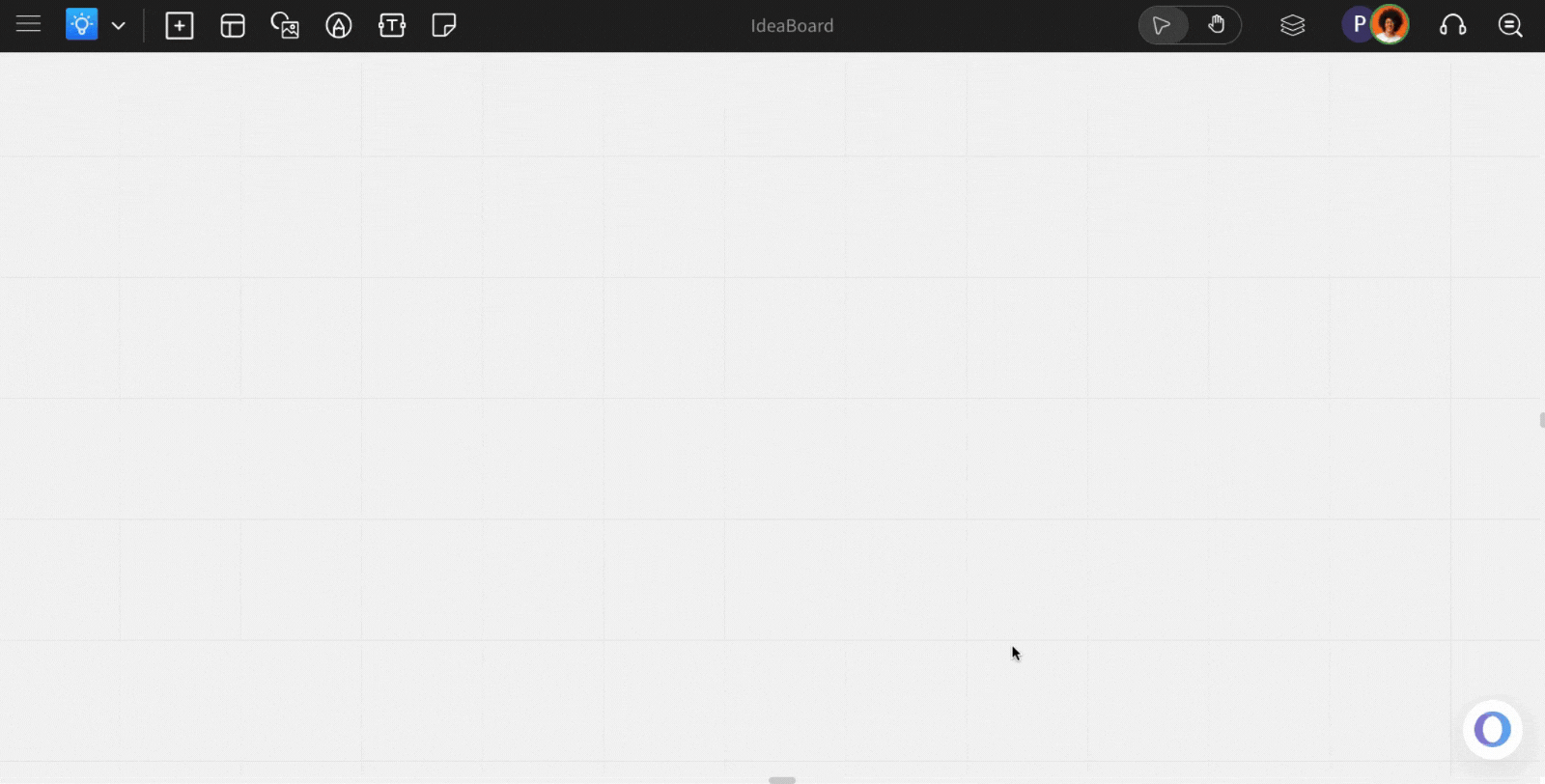 Drag and drop components - Creating a Board in MockFlow IdeaBoard